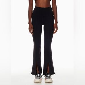 Aritzia tna flare pants with front slit xxs
